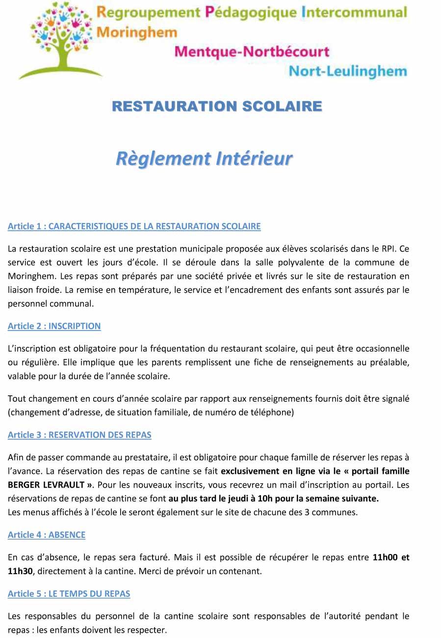 Reglement interieur cantine 2024 1